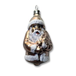 Santa with Sugared Coat and Cap Ornament