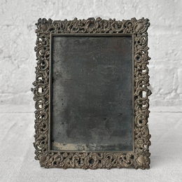 19th Century Reticulated Silver Picture Frame (#57)