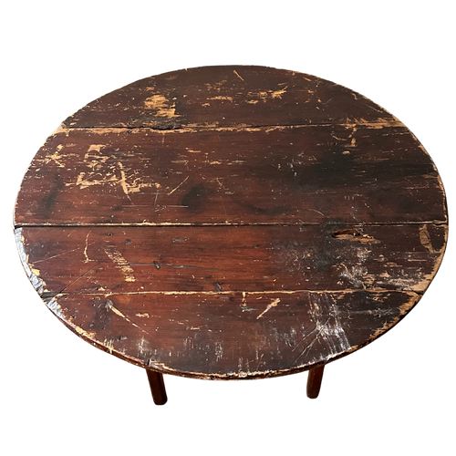 19th Century French Round Table with Base