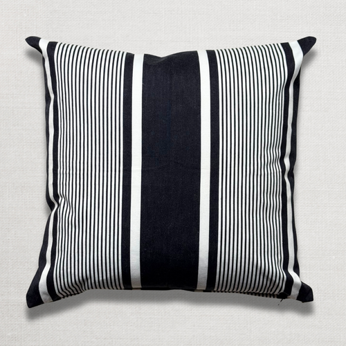 Custom 19th-century French Ticking Pillow (#3-29)