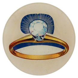 Blue Glow Ring Dish