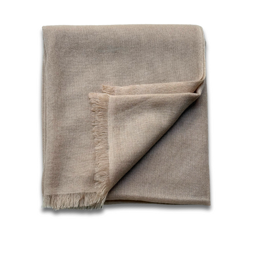 Noble Fibre Cashmere Gauze Scarf in #183 White Sand