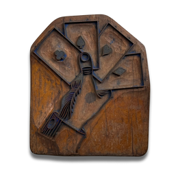 Mid 20th-century Copper Printing Block Wallhanging