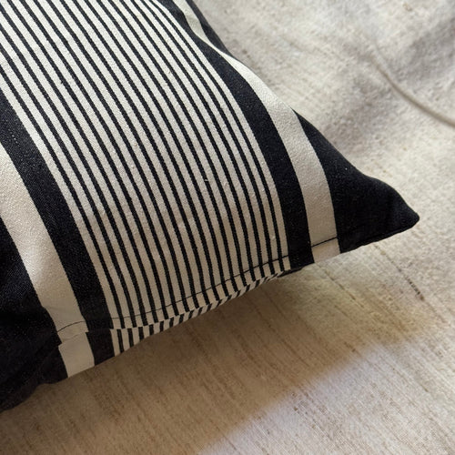 Custom 19th-century French Ticking Pillow (#29)