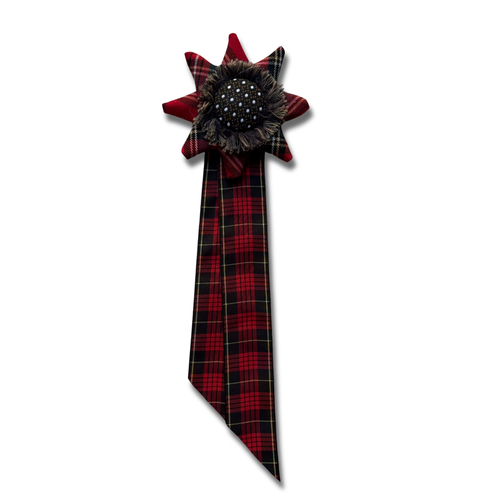 Vintage Dead Stock Ribbon Rosette Pin #5