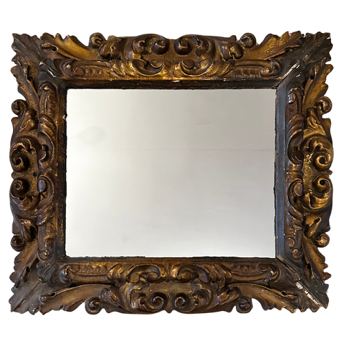19th Century Italian Gilded 21" H Mirror