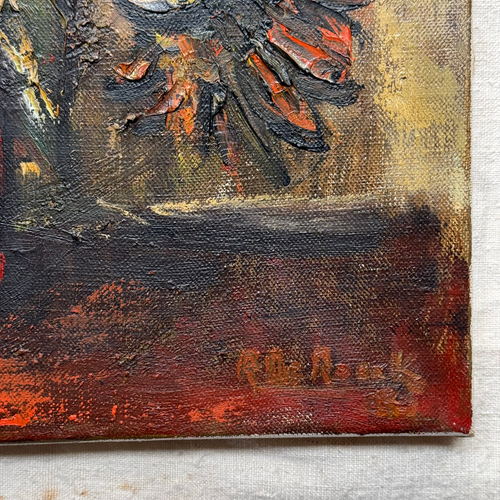 Mid 20th-century Dutch Floral Still Life Painting