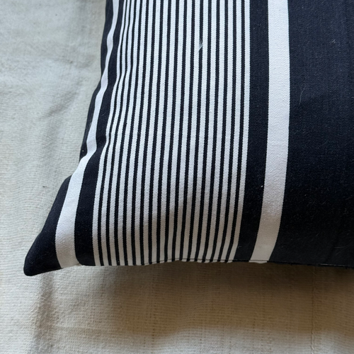 Custom 19th-century French Ticking Pillow (#3-03)