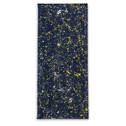 3' x 8' Black Point Mercantile Splatter Painted Canvas Mat #35