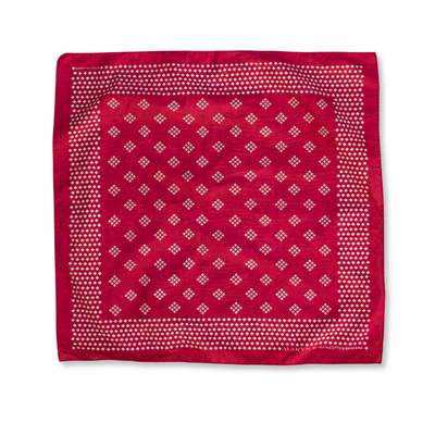 M A R Y N Work Cotton Bandana in Faded Mulhouse Red