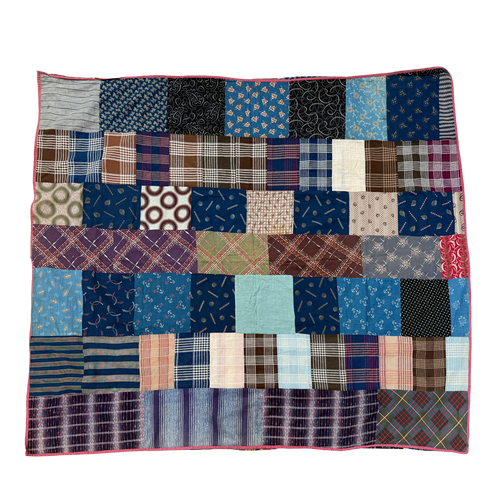 19th-century American Hand-Stitched Quilt #4