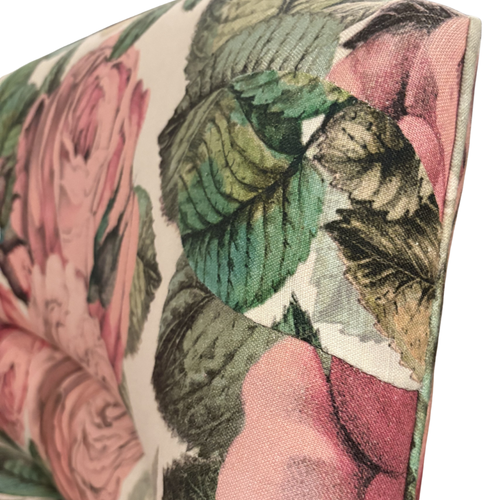 19th Century French Loveseat in John Derian for Designers Guild "The Rose Tuberose" Fabric