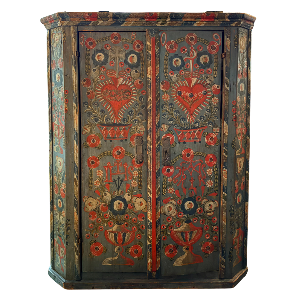 Early 19th-century Austrian Tyrolean Folk Art Cabinet