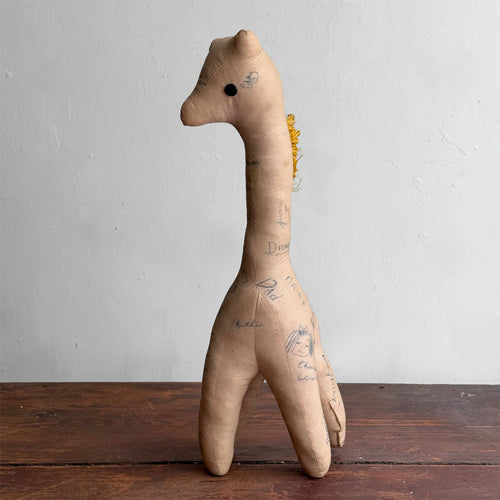 Vintage Stuffed "Autograph" Giraffe