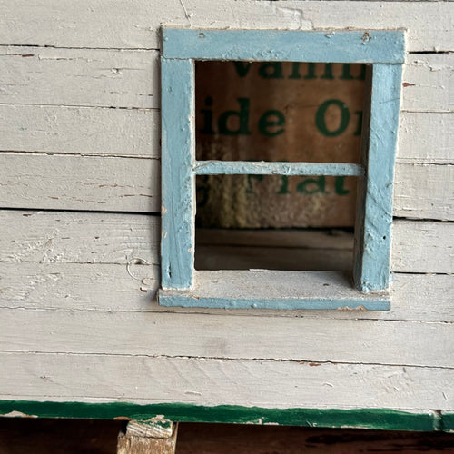 Early 20th-century Painted Folk Doll House Cottage