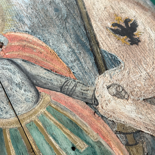 19th-century Austrian St. Florian Fire Protector Painting