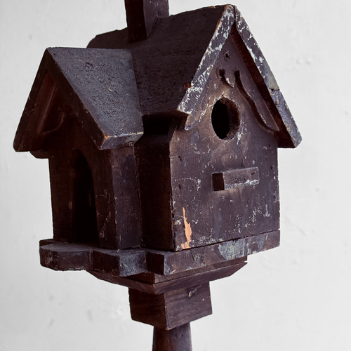 Vintage Birdhouse on Stand (B)