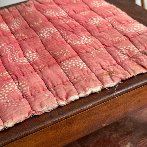 Antique Calico Print Doll Mattress