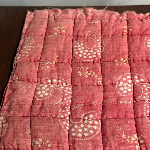 Antique Calico Print Doll Mattress