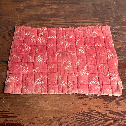 Antique Calico Print Doll Mattress