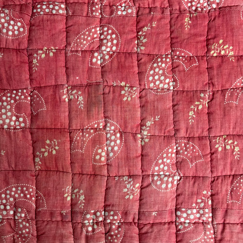 Antique Calico Print Doll Mattress