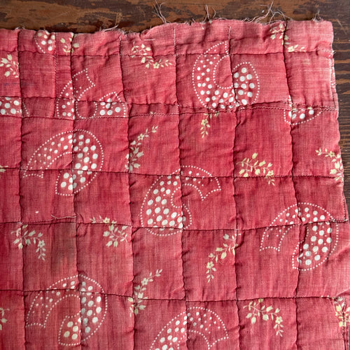 Antique Calico Print Doll Mattress