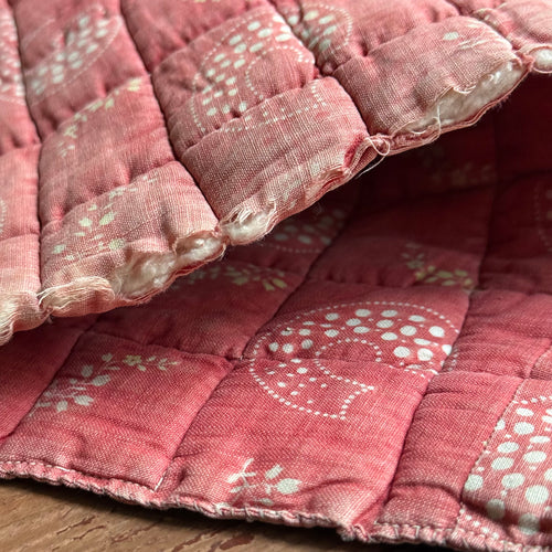 Antique Calico Print Doll Mattress