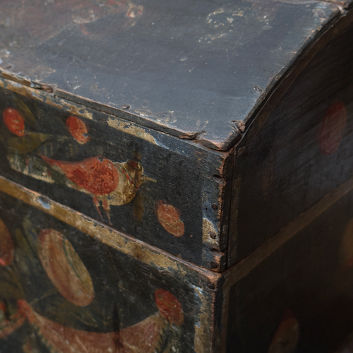 18th-century French Painted Trunk