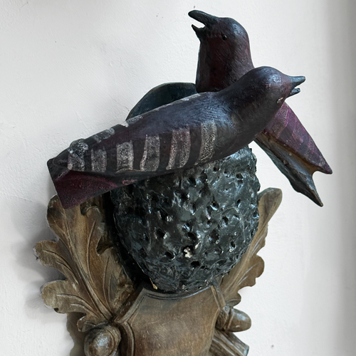 Black Forest Carved Birds Nest (#12-05)