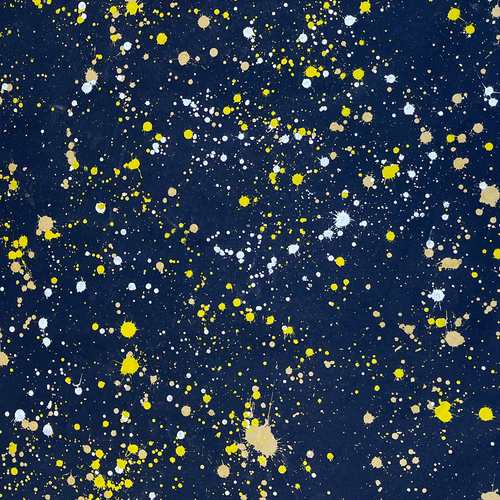 3' x 8' Black Point Mercantile Splatter Painted Canvas Mat #35