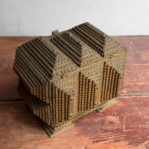 20th-century Tramp Art Box with Latch