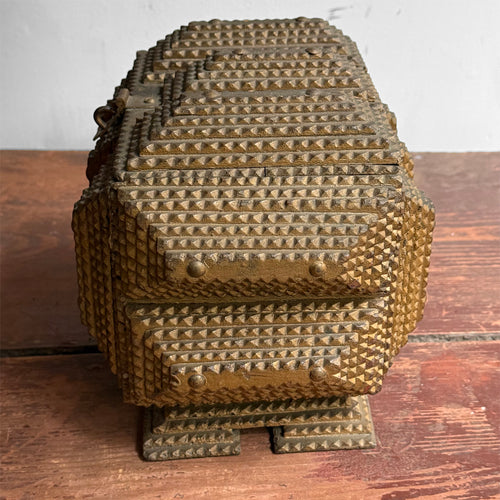 20th-century Tramp Art Box with Latch