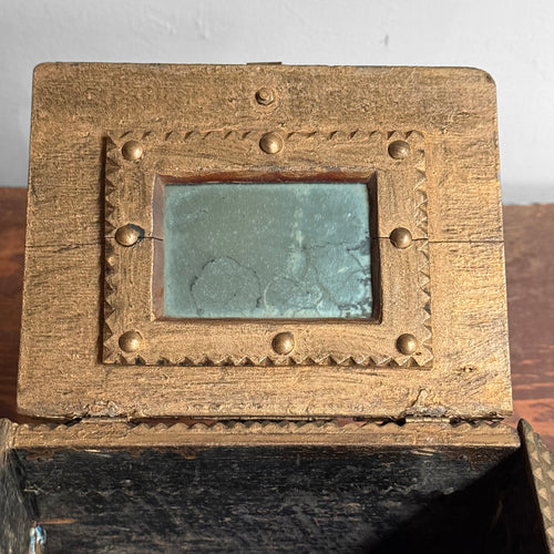 20th-century Tramp Art Box with Latch