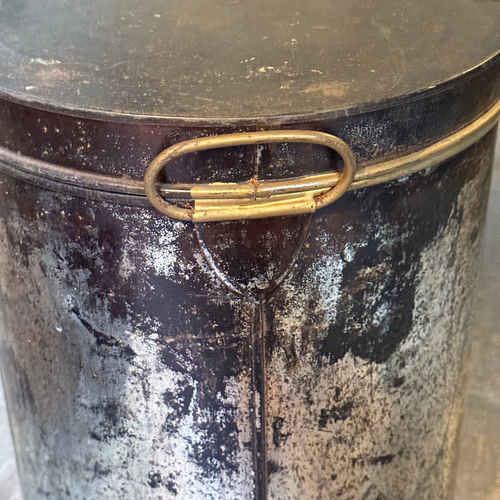 19th-century American Sugar Tin Container