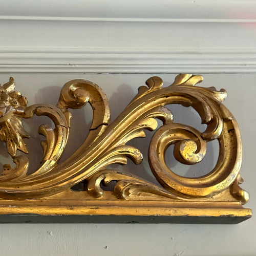 19th-century Gilt Overdoor Architectural Element