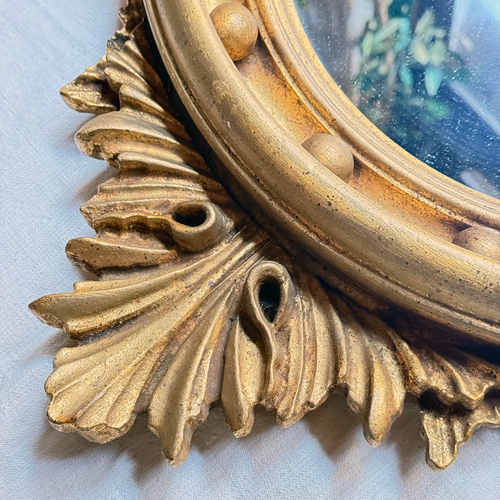 Early 20th-century Carved Gilded Eagle Mirror