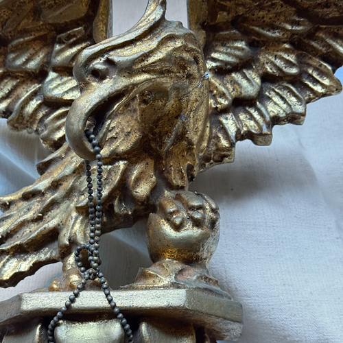 Early 20th-century Carved Gilded Eagle Mirror