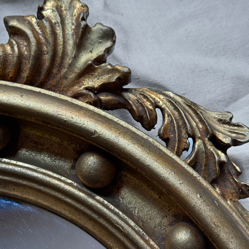 Early 20th-century Carved Gilded Eagle Mirror