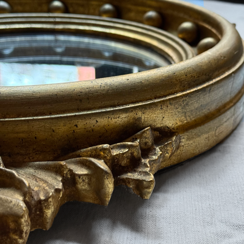 Early 20th-century Carved Gilded Eagle Mirror