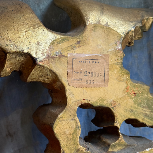 Early 20th-century Carved Gilded Eagle Mirror