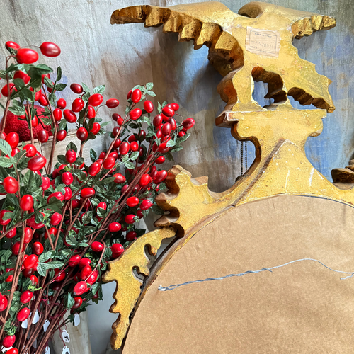 Early 20th-century Carved Gilded Eagle Mirror