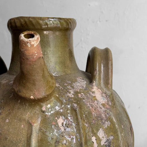 18th-century French Ceramic Oil Vessel (#1)
