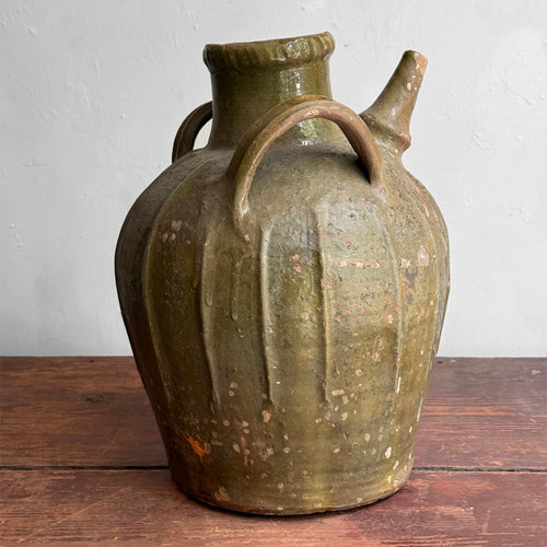 18th-century French Ceramic Oil Vessel (#1)