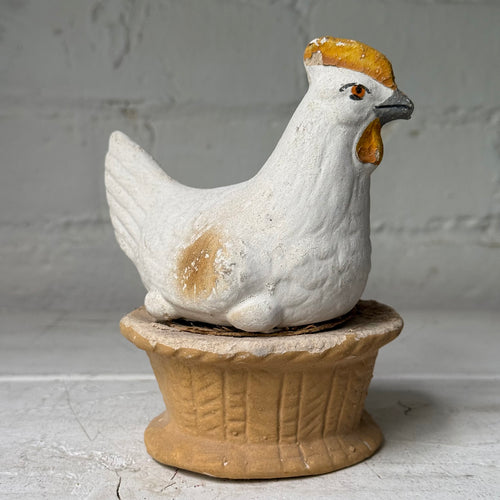 Vintage German Papier-Mâché Hen Candy Container (#5)