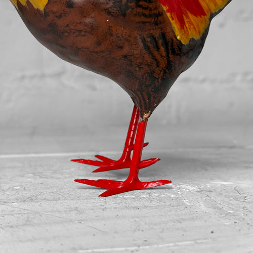 Nostalgic Papier-Mâché Red Rooster Candy Box