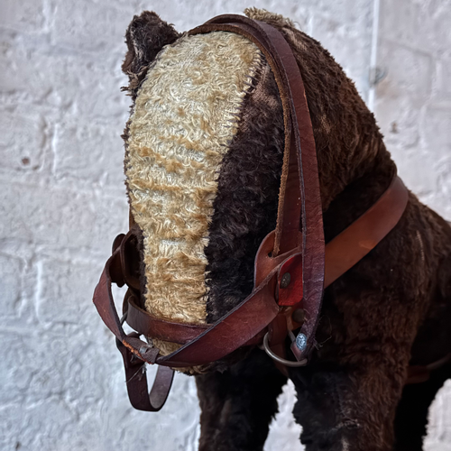 19th-century French Toy Horse on Wheels