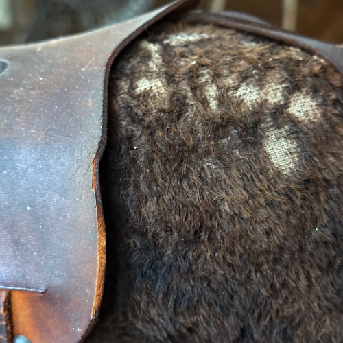 19th-century French Toy Horse on Wheels