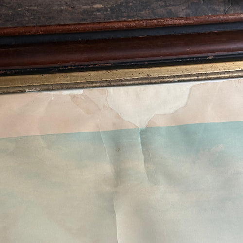 Framed 19th-century 'Mallstreamer' Ship Chromolithograph Print