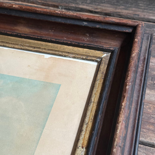 Framed 19th-century 'Mallstreamer' Ship Chromolithograph Print