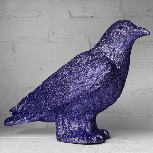 Ino Schaller Glitter Crow in Violet